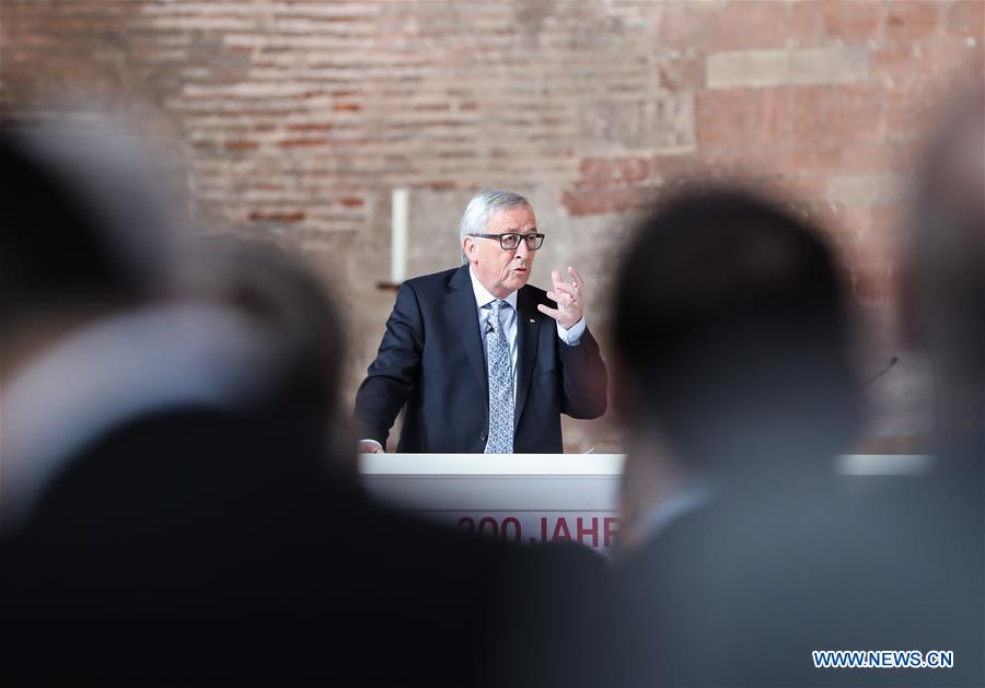 GERMANY-TRIER-KARL MARX EXHIBITIONS-JUNCKER
