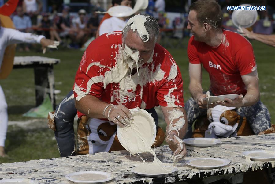 BRITAIN-KENT-CUSTARD PIE CHAMPIONSHIP