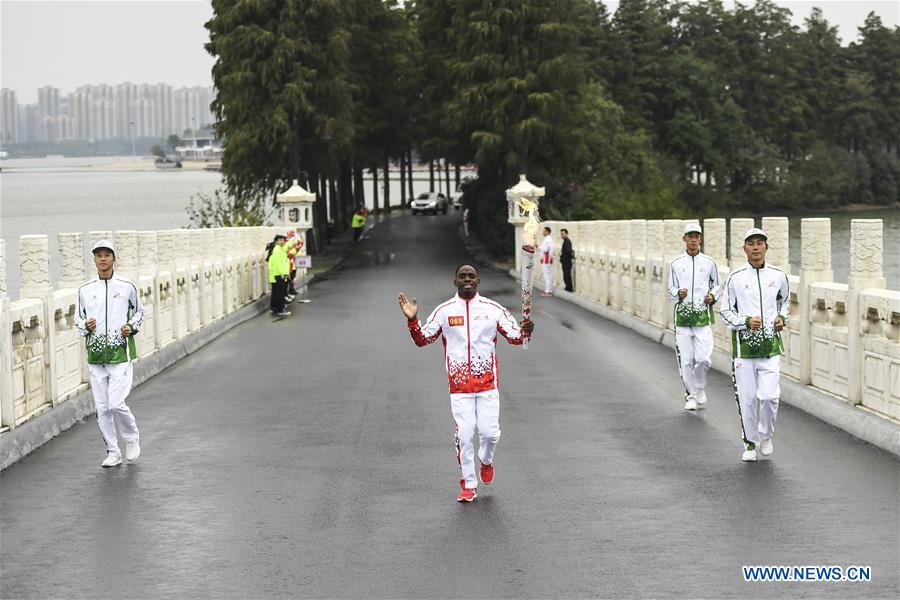 (SP)CHINA-WUHAN-7TH MILITARY WORLD GAMES-TORCH RELAY