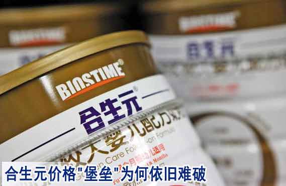 合生元價(jià)格"堡壘"為何依舊難破