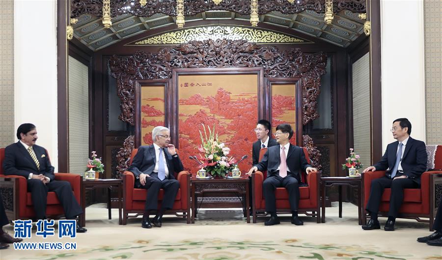 （XHDW）孟建柱會(huì)見巴基斯坦外長(zhǎng)和總理國(guó)家安全顧問(wèn)
