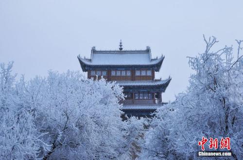 資料圖：小寒時節(jié)，甘肅嘉峪關市迎來了一場大雪。師永紅 攝