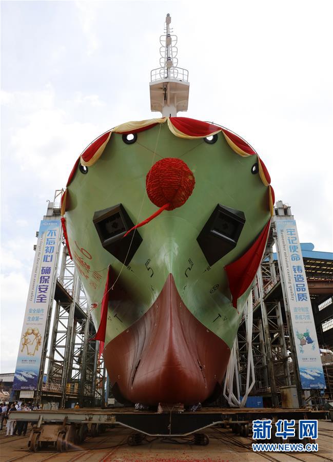 (圖文互動(dòng))(2)新型地球物理綜合科考船“實(shí)驗(yàn)6”號(hào)下水