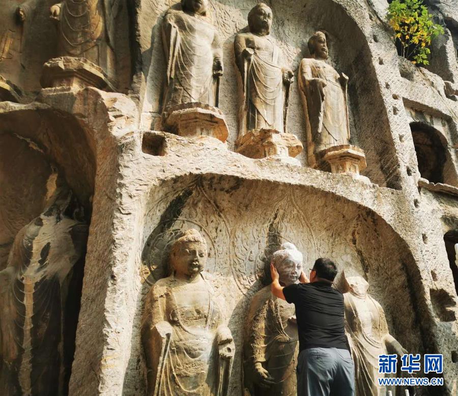 （圖文互動(dòng)）（4）合體了，龍門石窟流散佛首首次實(shí)現(xiàn)&ldquo;數(shù)字復(fù)位&rdquo;