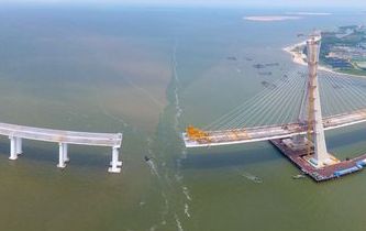 海南鋪前大橋主橋有望10月合龍 鋪前到?？趦H20分鐘