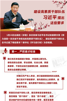 建設(shè)高素質(zhì)干部隊(duì)伍，習(xí)近平提出這些要求