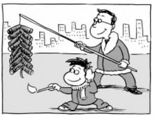 春節(jié)若遇霧霾，煙花怎么放？