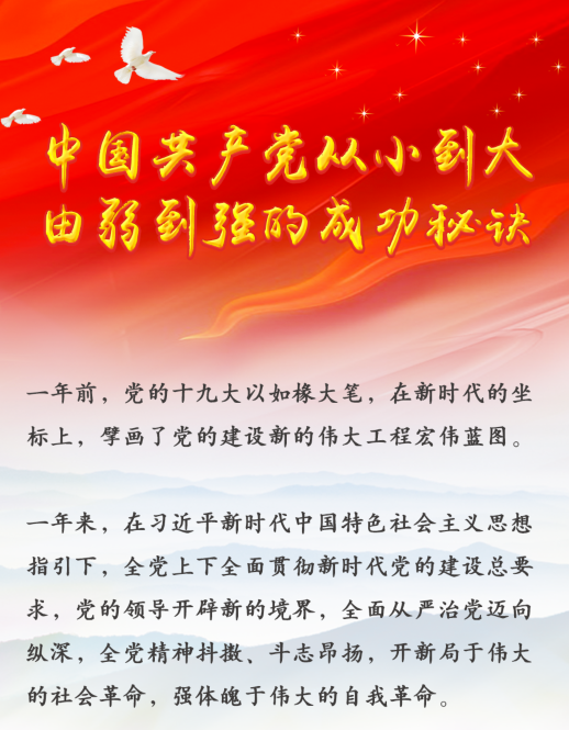 中國共產(chǎn)黨從小到大、由弱到強的成功秘訣