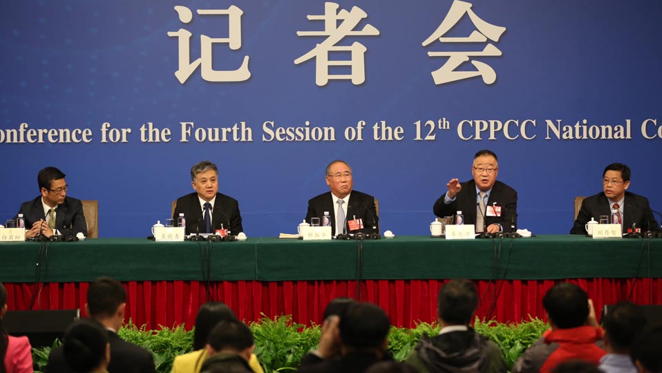 解振華、秦大河、吳曉青、胡存智、白巖松答記者問