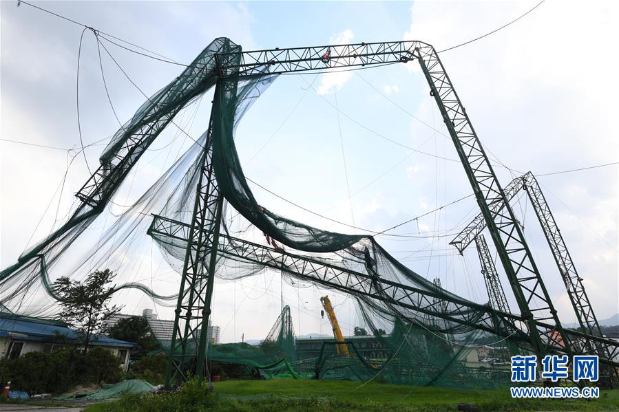 （國(guó)際）（6）超強(qiáng)臺(tái)風(fēng)&ldquo;美莎克&rdquo;過(guò)境韓國(guó)致1死1傷