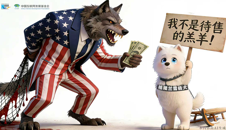 AI漫畫丨格陵蘭：我不是待售的羔羊！