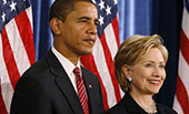 希拉里&ldquo;?；?rdquo;奧巴馬，現(xiàn)時(shí)而已？