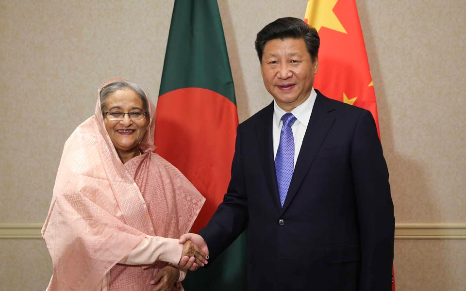 習(xí)近平會(huì)見孟加拉國(guó)總理哈西娜