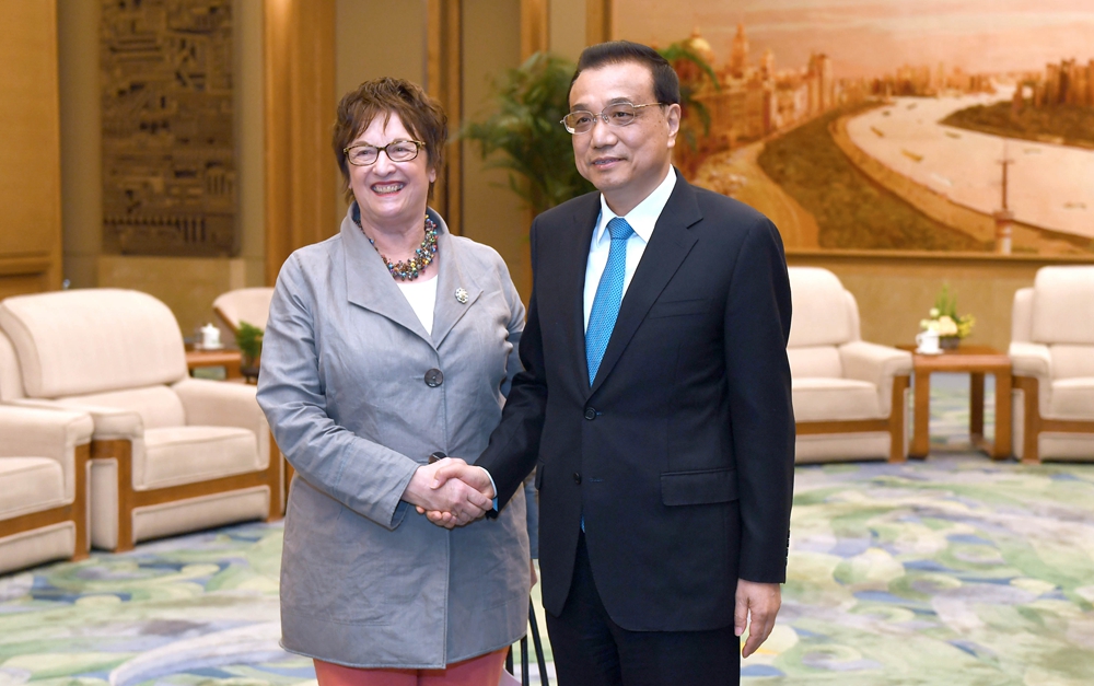 李克強會見德國總理特別代表、經(jīng)濟和能源部長齊普里斯