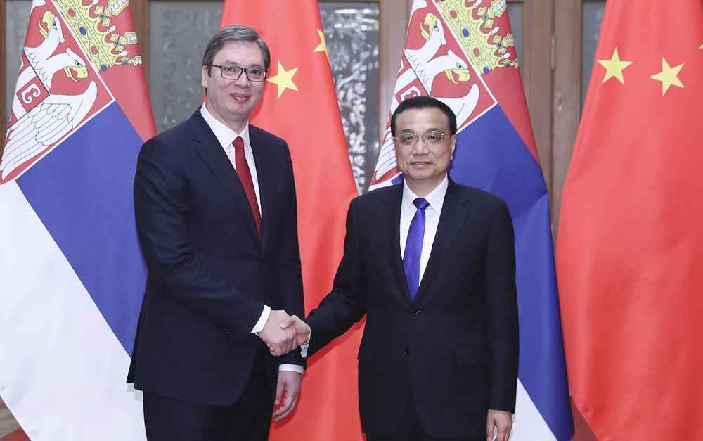 李克強會見塞爾維亞總理、當選總統(tǒng)武契奇